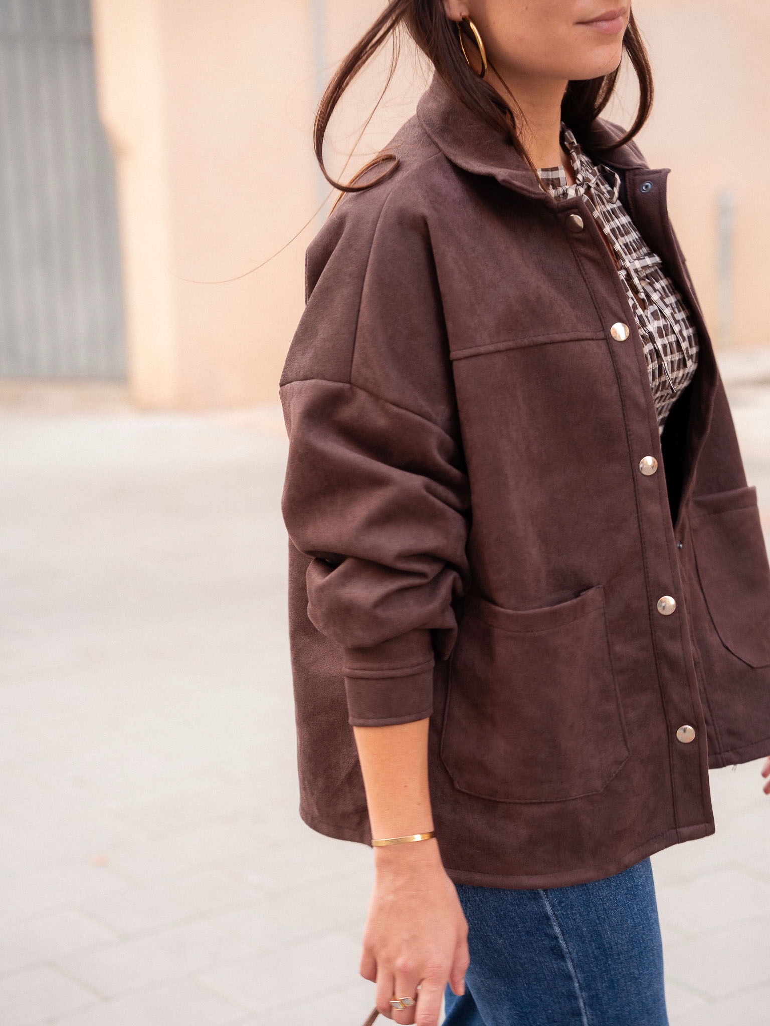 SOBRECAMISA EFECTO ANTE CAFÉ