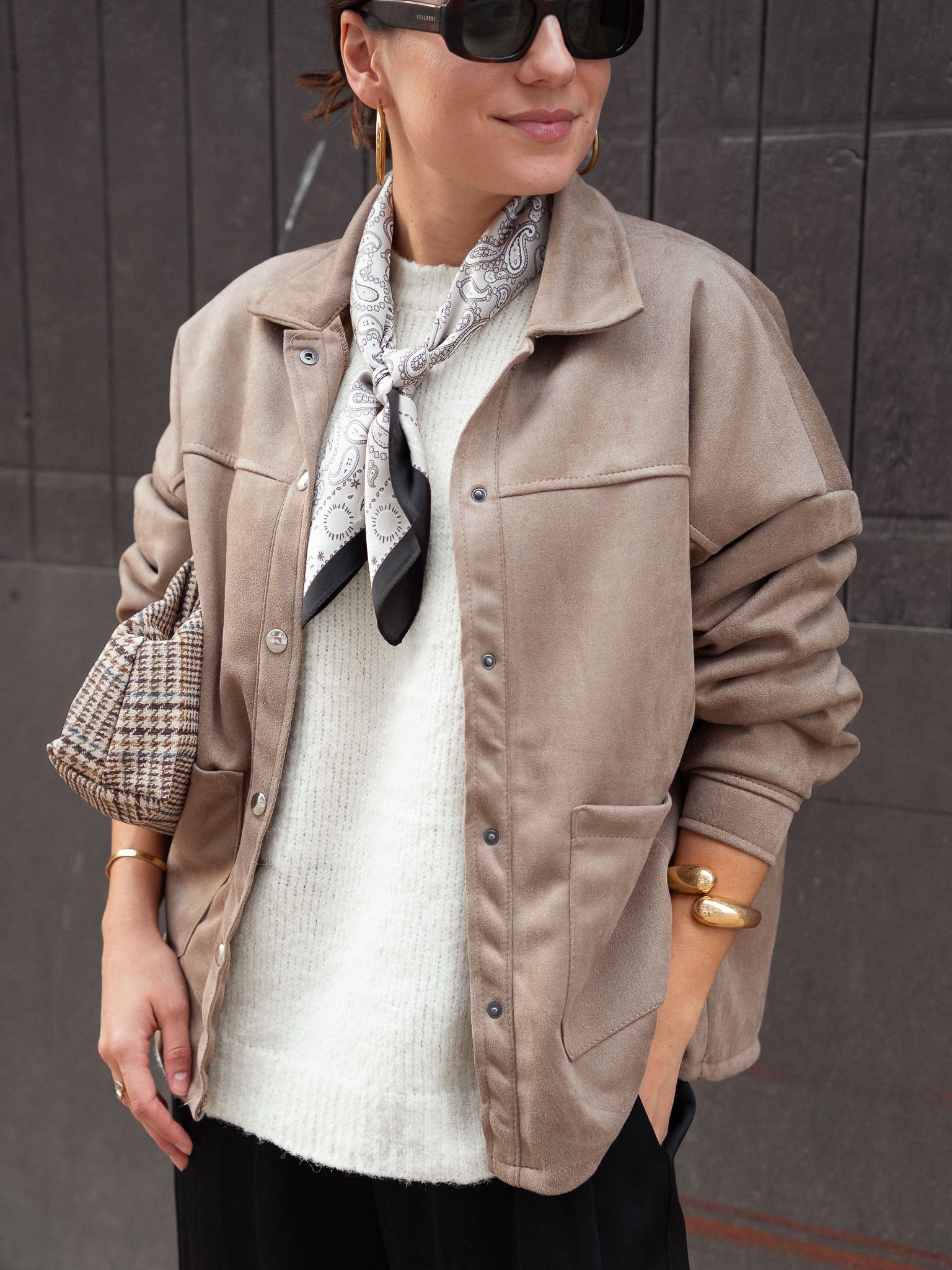 SOBRECAMISA EFECTO ANTE BEIGE