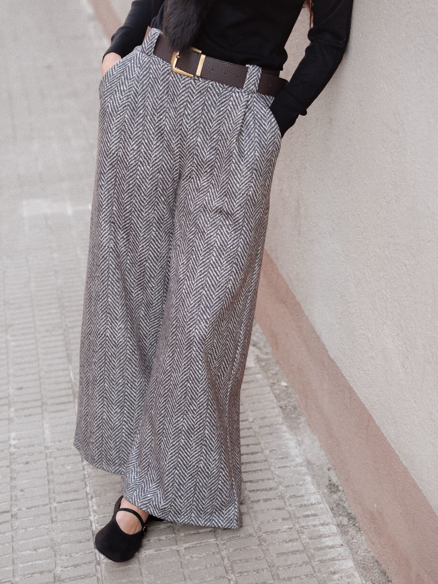 PANTALÓN PALAZZO ESPIGA - Imagen 4