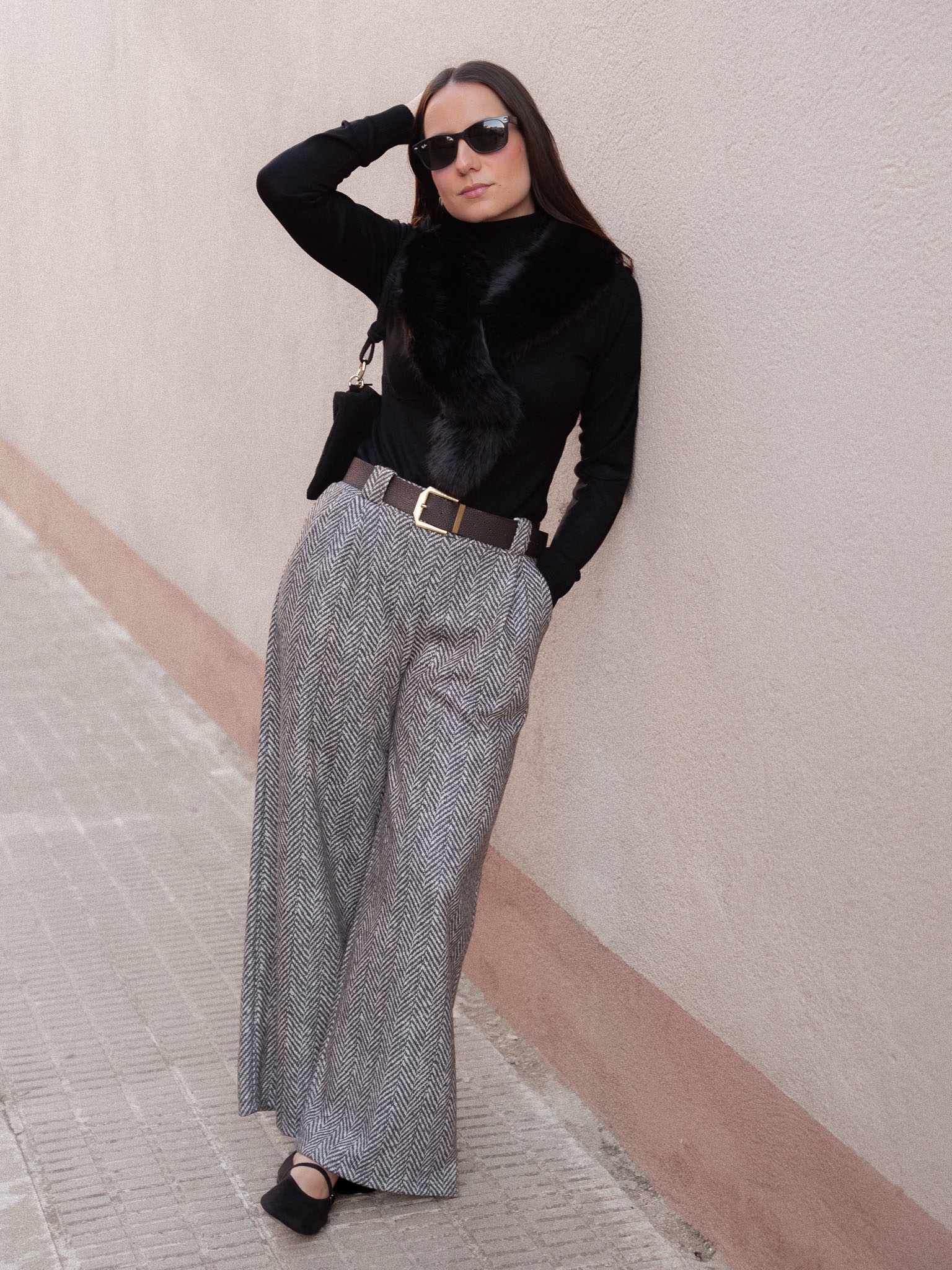 PANTALÓN PALAZZO ESPIGA - Imagen 3