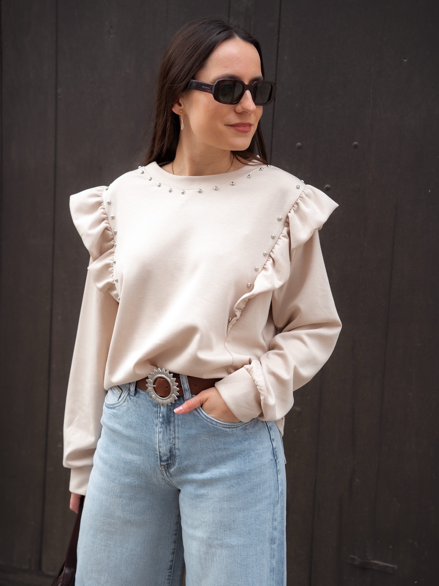 SUDADERA SIMONA BEIGE