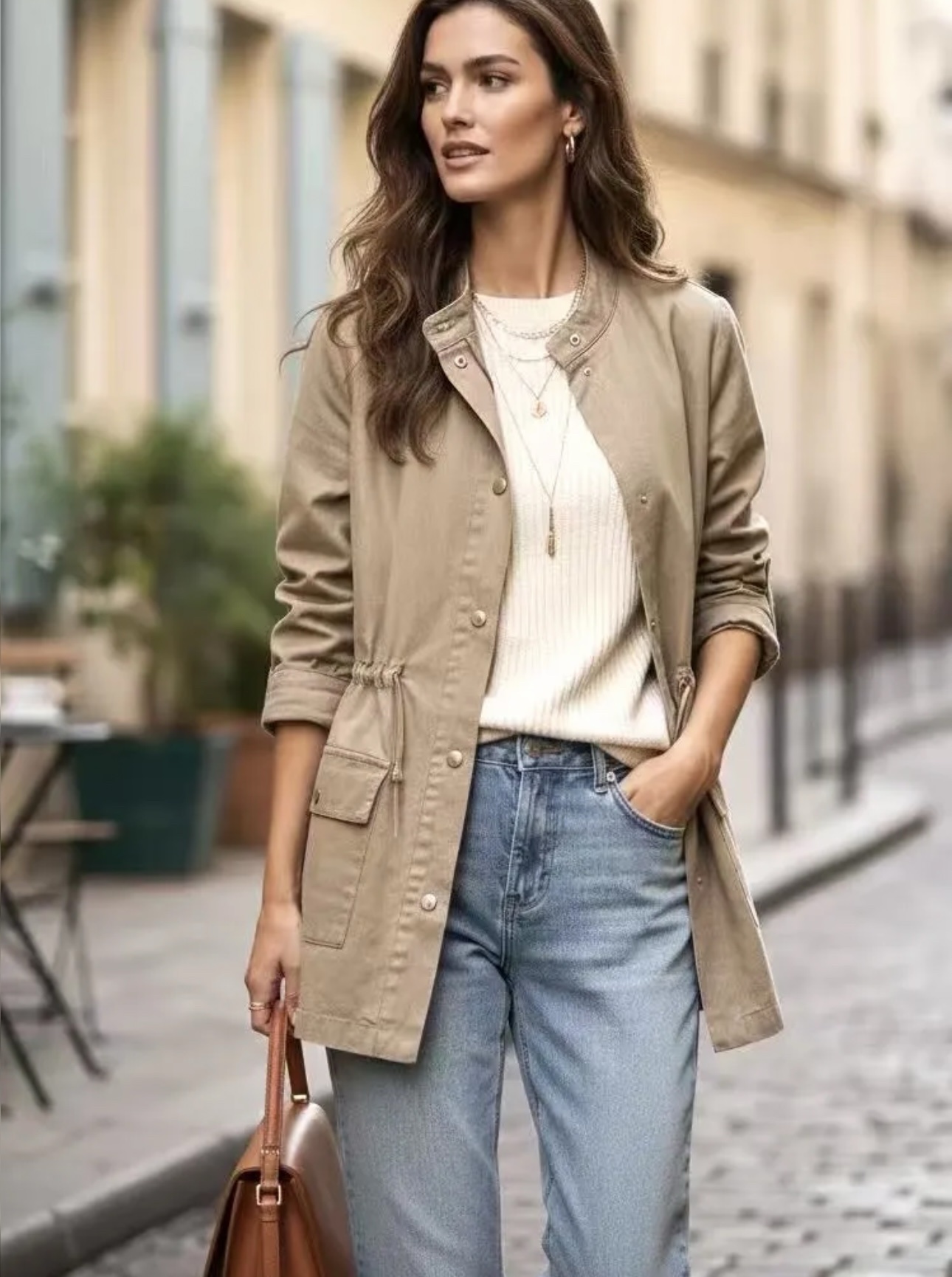 CHAQUETA CELINA TAUPE