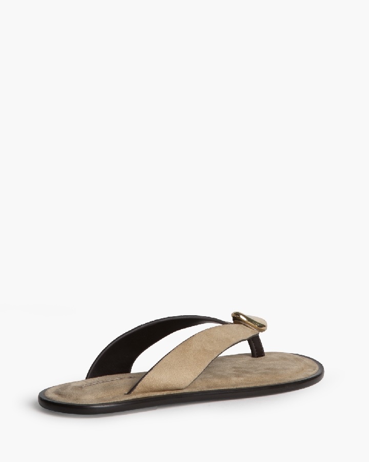 SANDALIA PLANA DETALLE METÁLICO ARENA - Imagen 5