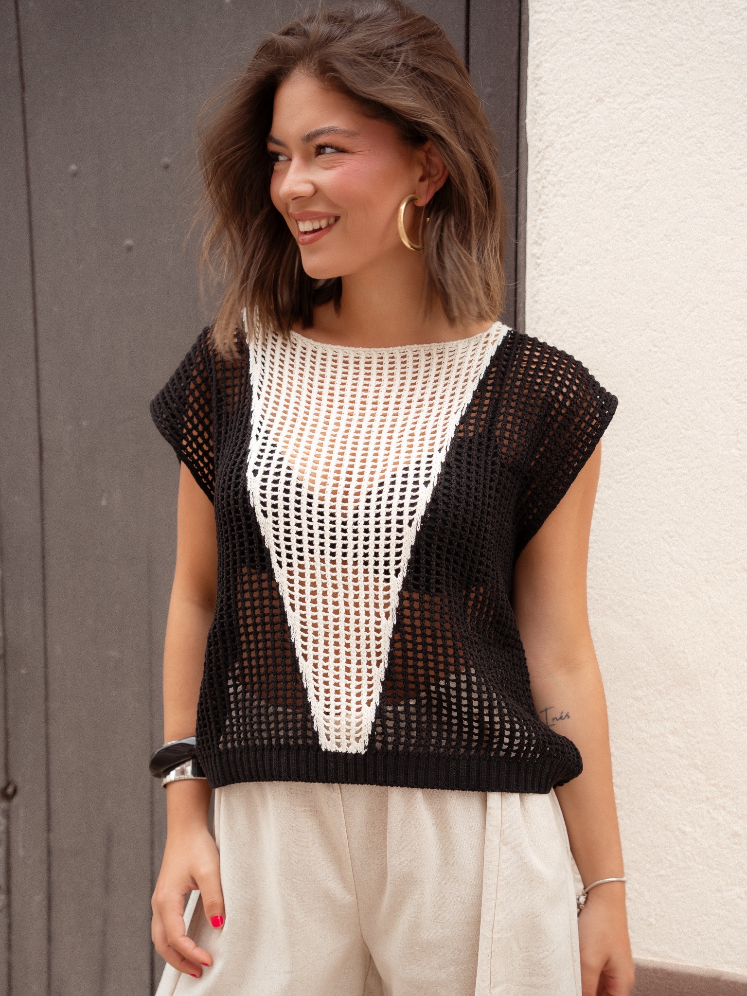 TOP CROCHET TRIÁNGULO