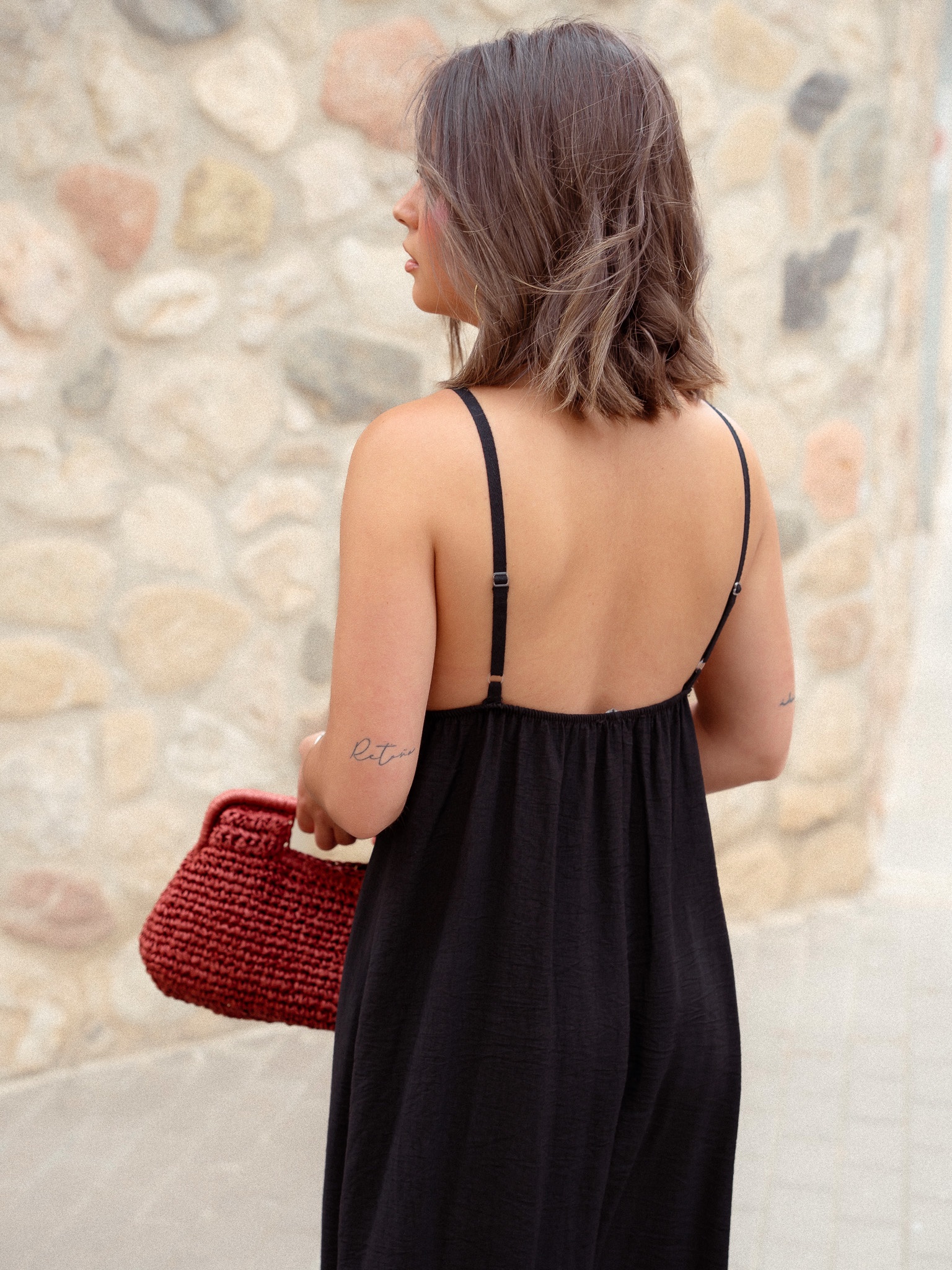 VESTIDO LARGO TACHAS - Imagen 3