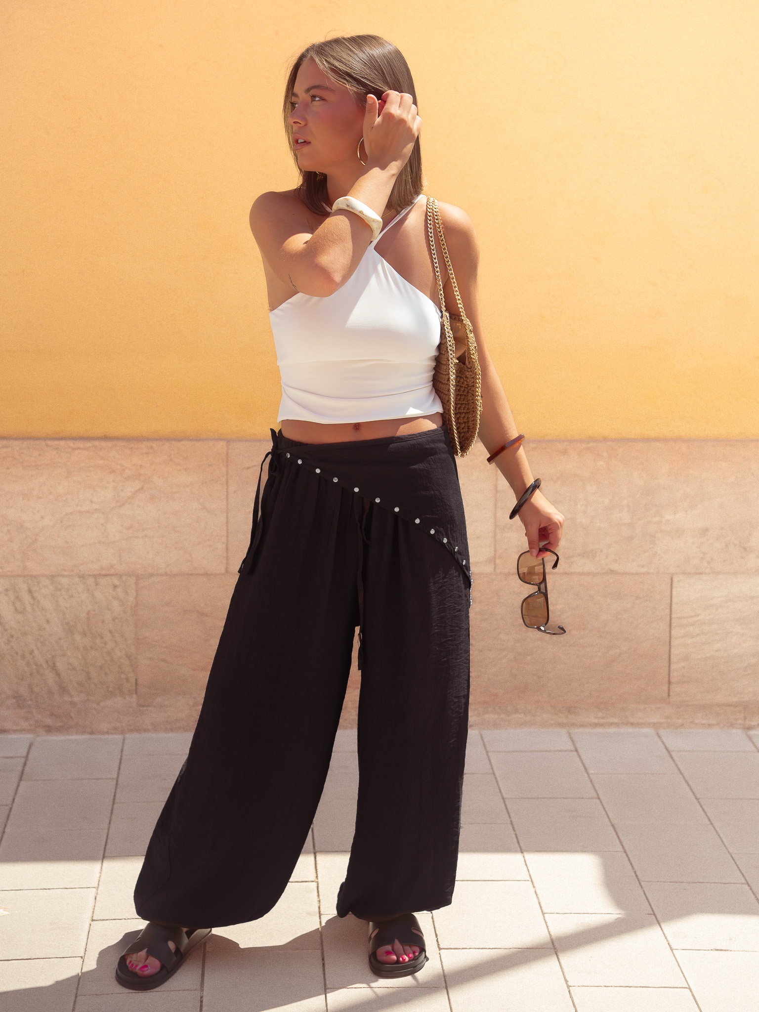 PANTALÓN BOMBACHO TACHAS