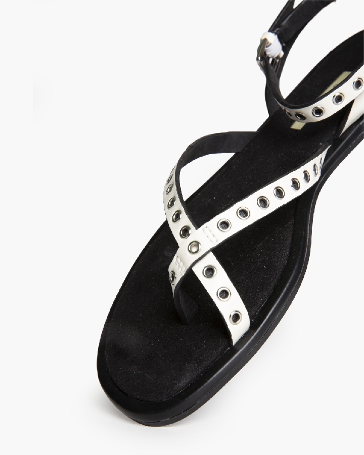 SANDALIA PLANA BEIGE - Imagen 5