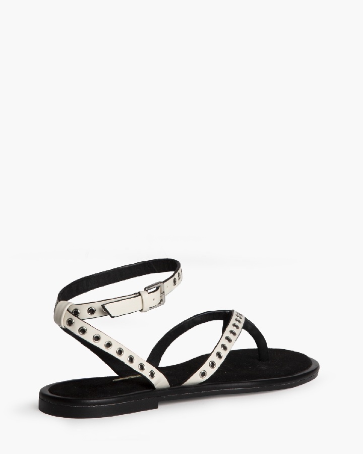SANDALIA PLANA BEIGE - Imagen 3