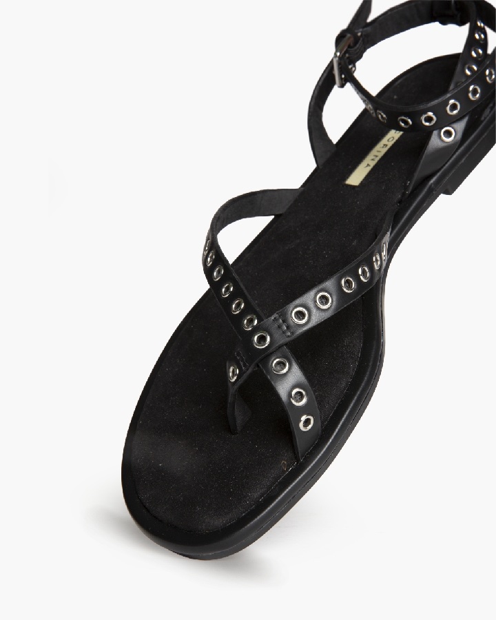 SANDALIA PLANA NEGRO - Imagen 5