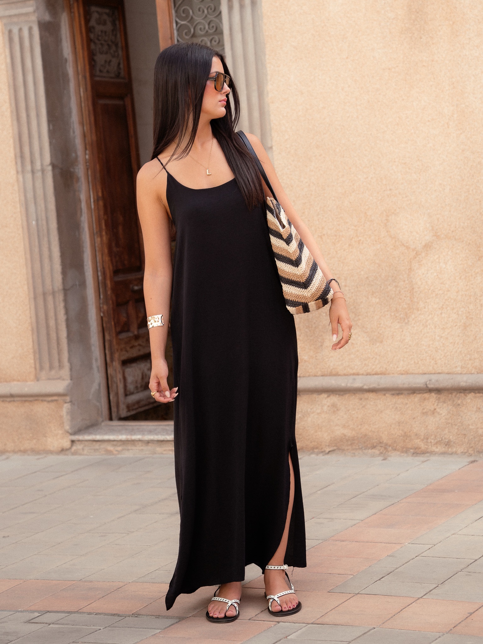 VESTIDO LARGO FLUIDO - Imagen 4