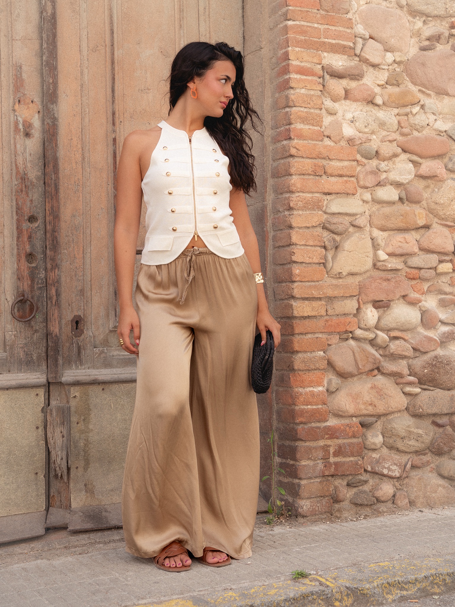 PANTALÓN FLUIDO SATINADO - Imagen 3