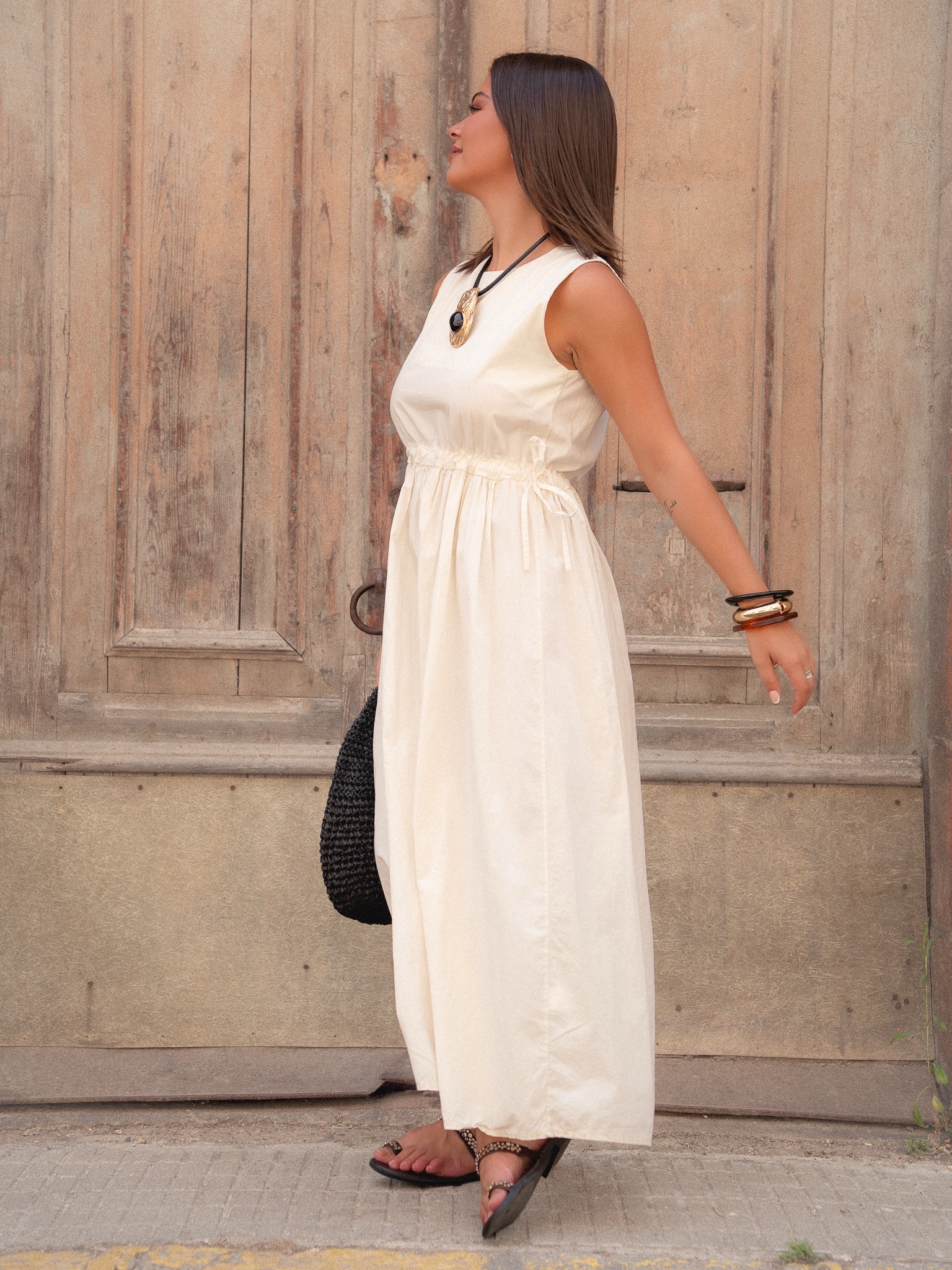 VESTIDO POPELIN - Imagen 4